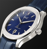Thumbnail for your product : Piaget Polo S 42mm Stainless Steel and Alligator Watch, Ref. No. G0A43001 - Men - Blue