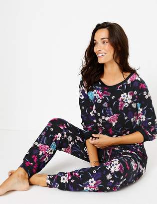 M&S CollectionMarks and Spencer Floral Long Sleeve Pyjama Set