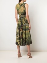 Thumbnail for your product : Oscar de la Renta Printed Landscape Dress