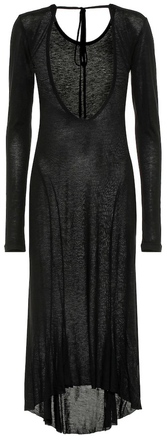 fine knit midi dress