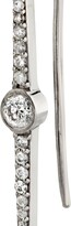 Thumbnail for your product : Sheryl Lowe Bezel Diamond Linear Spike Earrings