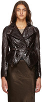 Thumbnail for your product : Ann Demeulemeester Brown Titan Jacket