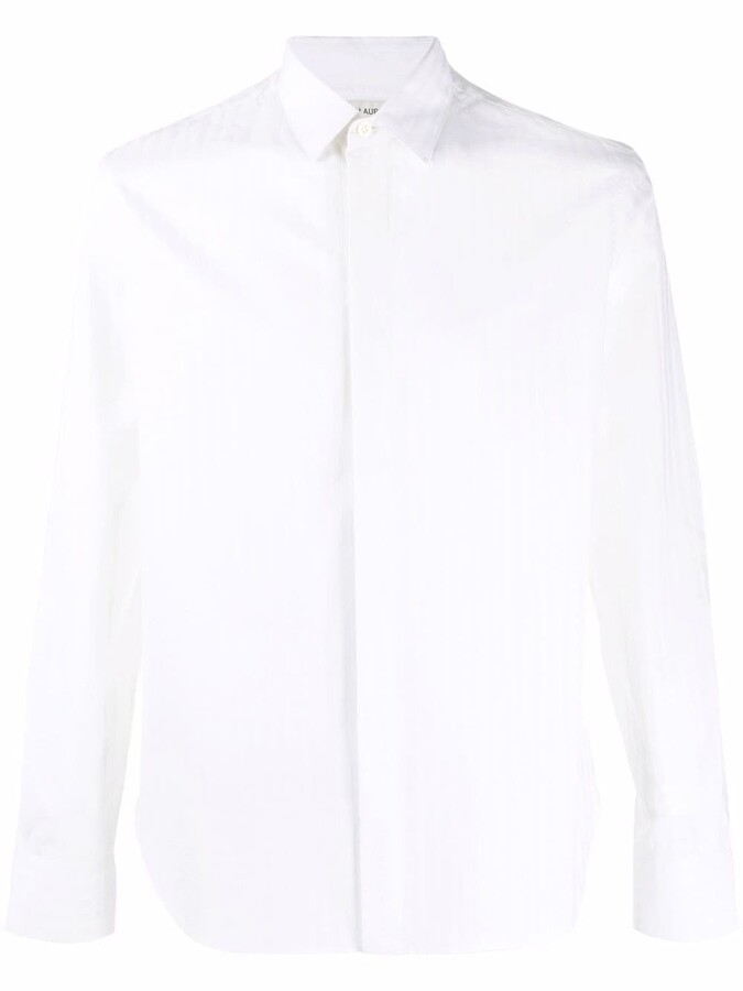 Saint Laurent White Men's Shirts | Shop the world's largest 