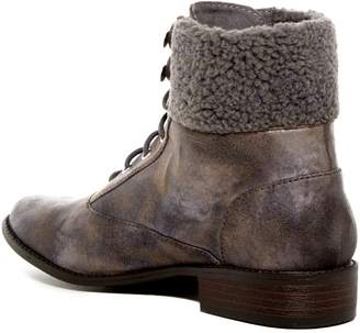 BC Footwear Hood Faux Shearling Trimmed Lace-Up Boot