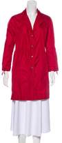 Thumbnail for your product : Luciano Barbera Knee-Length Lightweight Coat Red Knee-Length Lightweight Coat