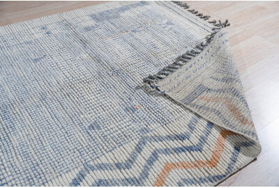 Rugs On Net 6x9 Ivory Hand-Knotted Wool Woven Cityscape Tribal Modern Contemporary Carpet Rug