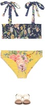 Thumbnail for your product : Zimmermann Kids Zinnia floral bandeau bikini
