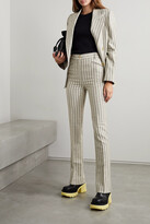 Thumbnail for your product : Acne Studios Double-breasted Striped Wool And Cotton-blend Blazer