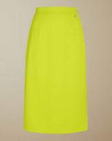 Thumbnail for your product : Ted Baker SAXIN Neon slip skirt with side slit