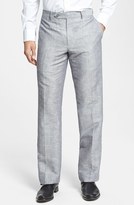 Thumbnail for your product : John Varvatos Stripe Linen & Cotton Trousers