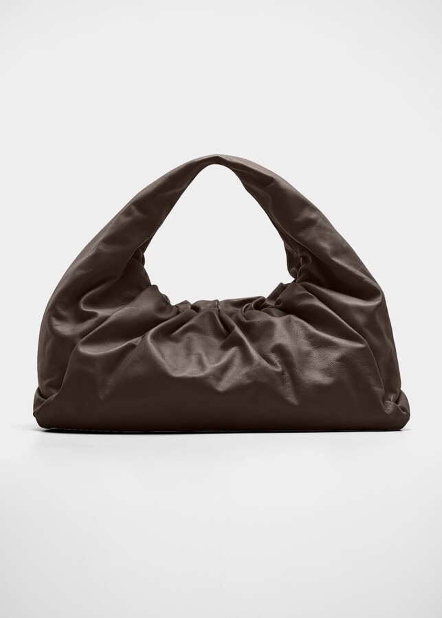 Large Buttery Soft Black Hobo Bag Slouchy Leather Hobo Bag 