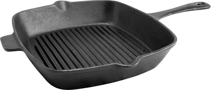 General Store Addlestone 10 in. Square Preseasoned Cast Iron Grill Pan