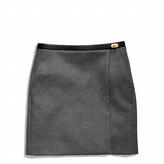 Thumbnail for your product : Coach Double Face Wool Slouchy Wrap Skirt