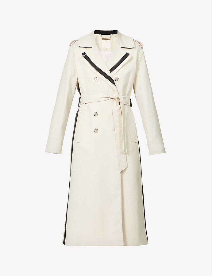 Ted Baker Double breasted stretch cotton trench coat ShopStyle