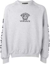 Thumbnail for your product : Versace logo embroidered sweatshirt