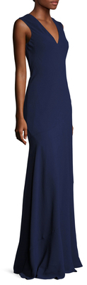 Carven Classic V-Neck Gown