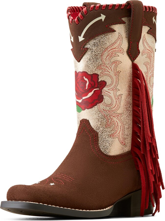 ARIAT Kids' Futurity Fringe Rodeo Quincy Western Boot
