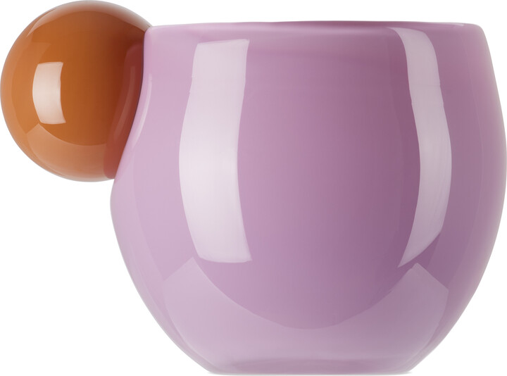 Helle Mardahl Purple & Orange 'The Cup Medi' Mug