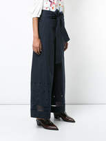 Thumbnail for your product : Tanya Taylor crotched hem wide leg trousers