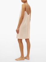 Thumbnail for your product : Rossell England - Tie-strap Cotton Slip Dress - Nude