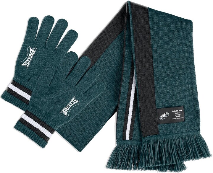 Women's Wear by Erin Andrews Philadelphia Eagles Scarf and Glove Set