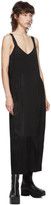 Thumbnail for your product : Raquel Allegra Black Ripple Satin Slip Dress