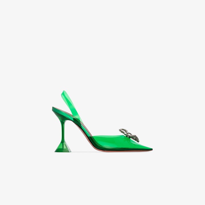 jade green court shoes