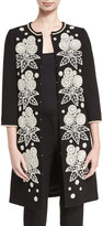 Thumbnail for your product : Andrew Gn Pearly Beaded Mid-Length Coat