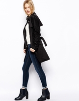 Thumbnail for your product : Oasis Faux Leather Sleeve Trench