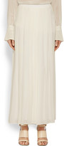 Thumbnail for your product : Givenchy Pleated culottes in ivory silk crepe de chine