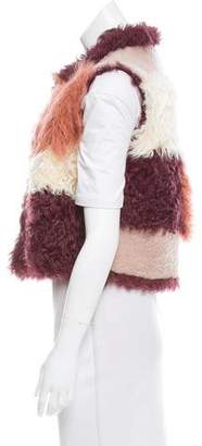 Jocelyn Mixed Fur Patchwork Vest