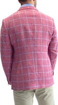 Thumbnail for your product : Tailorbyrd Modern Fit Windowpane Linen Blend Sport Coat