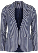 Thumbnail for your product : Dorothy Perkins Blue pin stripe blazer