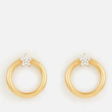 Thumbnail for your product : Missoma Women's Mini Pave Star Front Facing Hoops - Gold