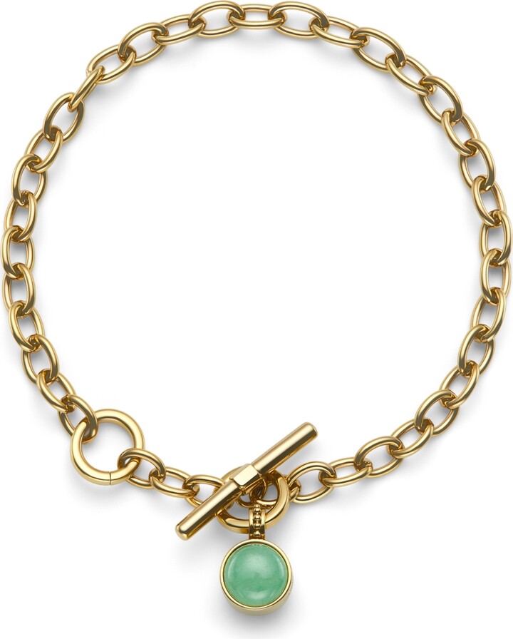 Olivia Burton Women's Gemstones Gold Tone Stainless Steel Bracelet