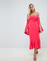 Thumbnail for your product : Forever New Bardot Midi Dress with Fishtail Hem