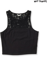 Thumbnail for your product : Aeropostale Skull Mesh Cropped Tank