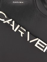 Thumbnail for your product : Carven Black Leather Square Bandou Bag