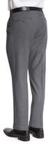 Thumbnail for your product : Ralph Lauren Flat-Front Wool Trousers, Light Gray