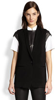 Thumbnail for your product : J Brand Poitier Shawl-Collar Twill Vest