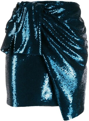 Amen Sequin-Embellished Mini Skirt