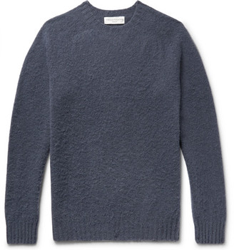 Officine Generale Slim-fit Brushed Virgin Wool Sweater