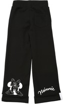 Thumbnail for your product : MonnaLisa Minnie Printed Cotton Sweatpants