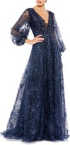 Thumbnail for your product : Mac Duggal Sequin Lace & Embroidery A-Line Gown