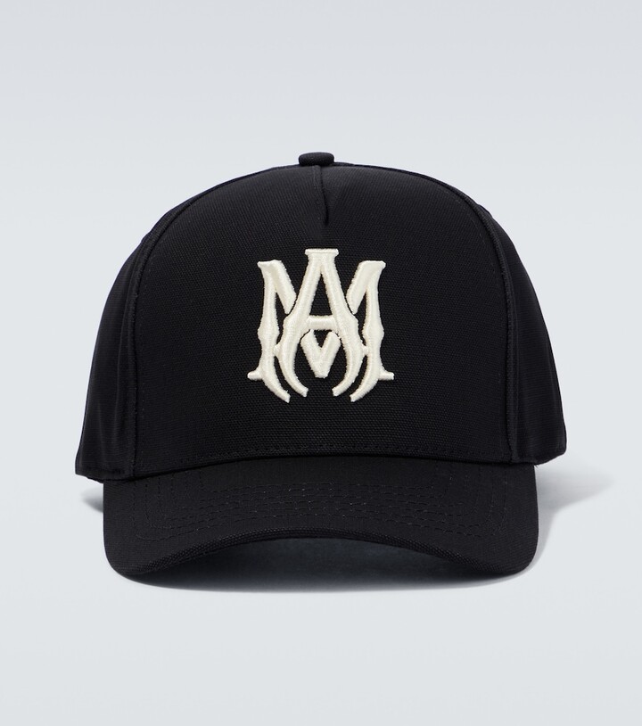 Amiri Embroidered cotton baseball cap - ShopStyle Hats