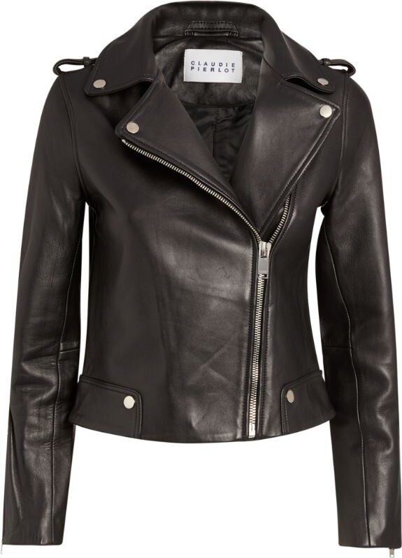 Claudie Pierlot Leather Jacket - ShopStyle