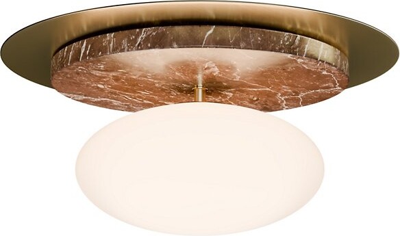 Chris Basias Fanos 540 Semi-Flushmount Light in Green Size: 5.1 \