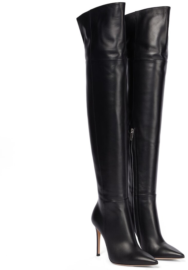 Gianvito Rossi Leather Over-the-knee Boots | Shop the world's largest  collection of fashion | ShopStyle