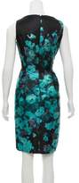 Thumbnail for your product : Lela Rose Printed Silk Dress