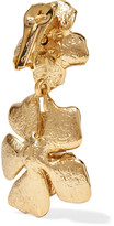 Thumbnail for your product : Oscar de la Renta Gold-plated Clip Earrings